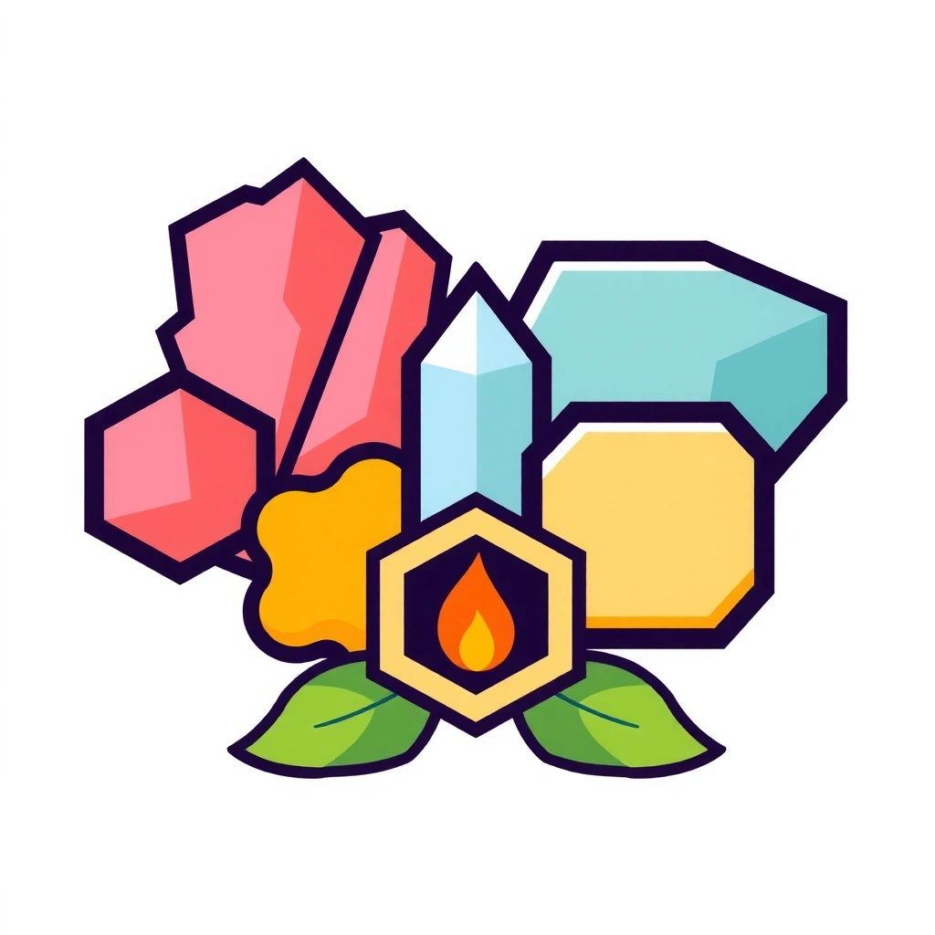 Iconiță stilizată reprezentând minerale