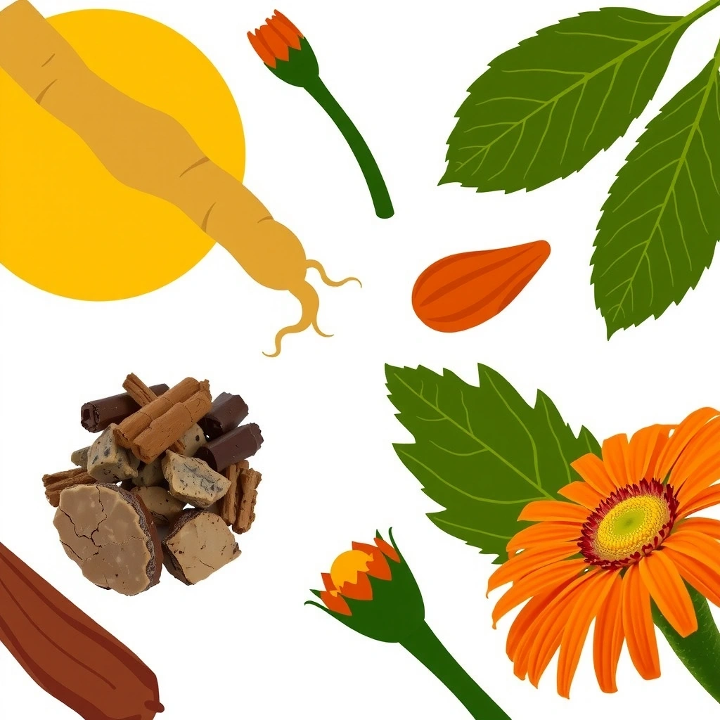 Ilustrație extracte din plante